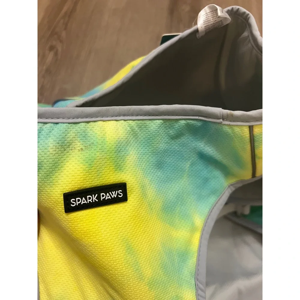 Spark Paws Dog Cooling Vest SPF 50 UV Protection Tie Dye Summer Heat Relief New
